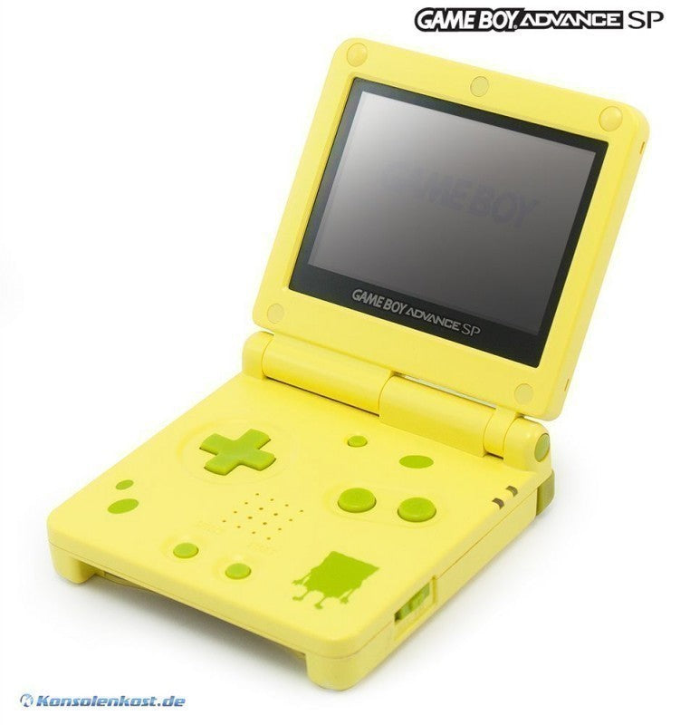 Konsole GBA SP Spongebob Edition AGS-001 + Netzteil — Spongebob Edition AGS-001