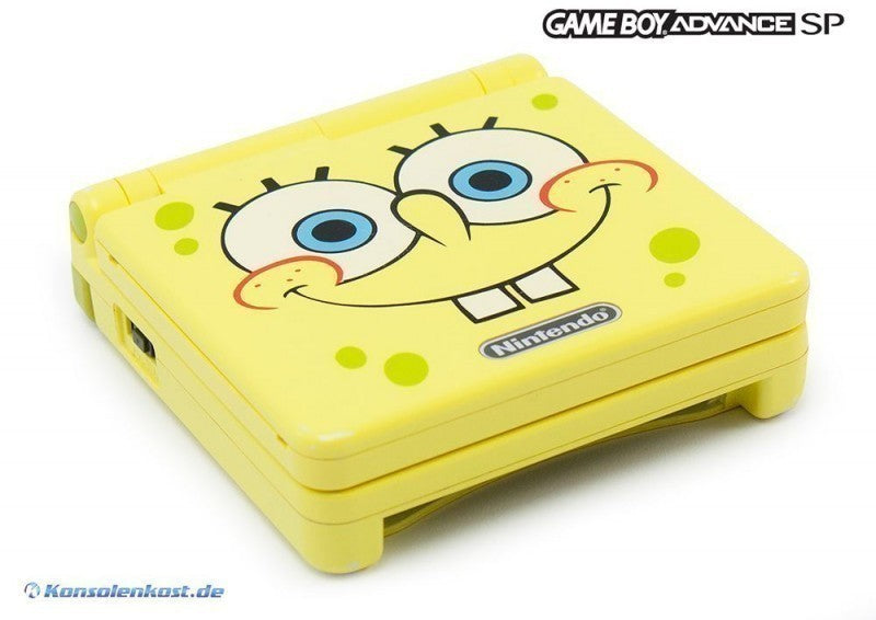 Konsole GBA SP Spongebob Edition AGS-001 + Netzteil — Spongebob Edition AGS-001