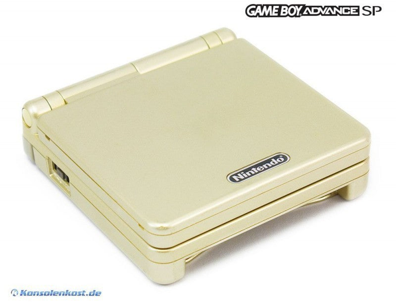 Konsole GBA SP Starlight Gold + Netzteil — Limited Edition