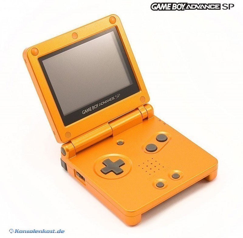 Konsole GBA SP Torchic Orange Pokemon Center Edition + Netzteil — Torchic Orange Pokemon Center Edition