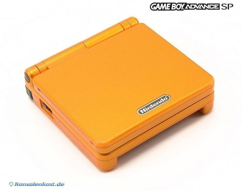 Konsole GBA SP Torchic Orange Pokemon Center + Netzteil