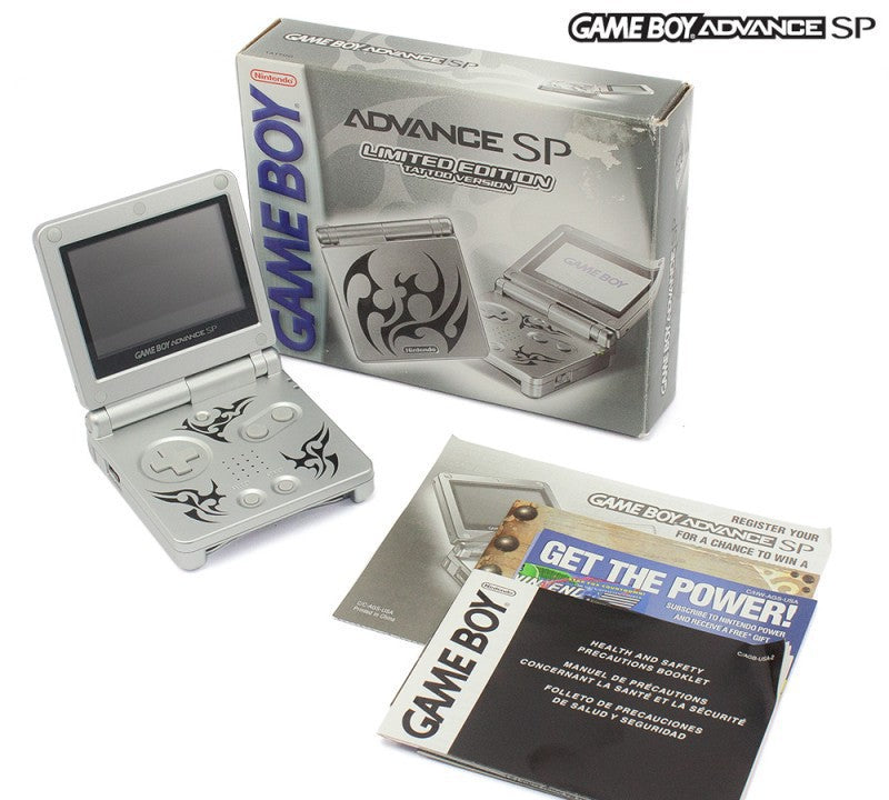Konsole GBA SP Tribal Edition / Tattoo Version + Netzteil (US) — Tribal Edition / Tattoo Version