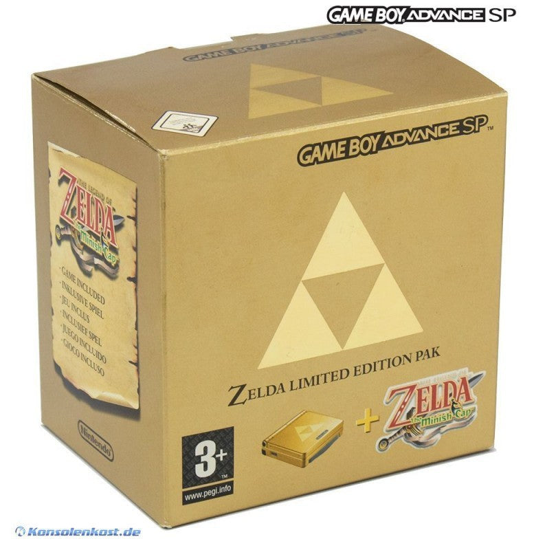 Konsole GBA SP Zelda Edition inkl. Zelda + Netzteil — Zelda Edition inkl. Zelda