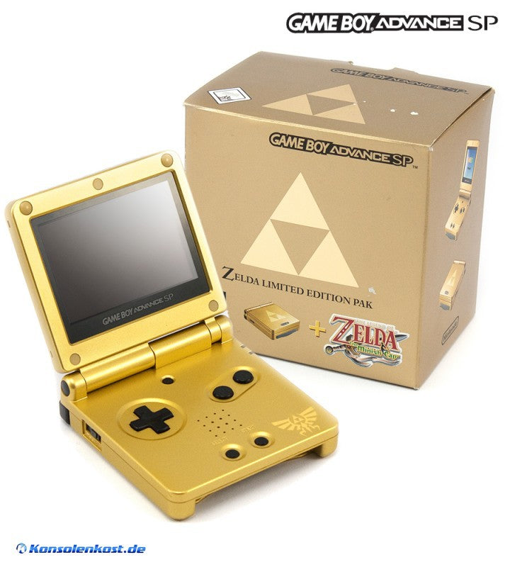 Konsole GBA SP Zelda + Netzteil — Limited Edition