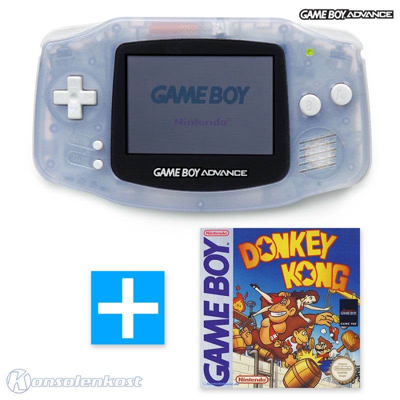 Konsole Clear Blue Glacier + DONKEY KONG Spiel