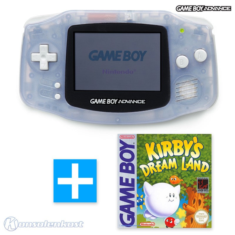 Konsole Clear Blue Glacier + KIRBY'S DREAMLAND Spiel