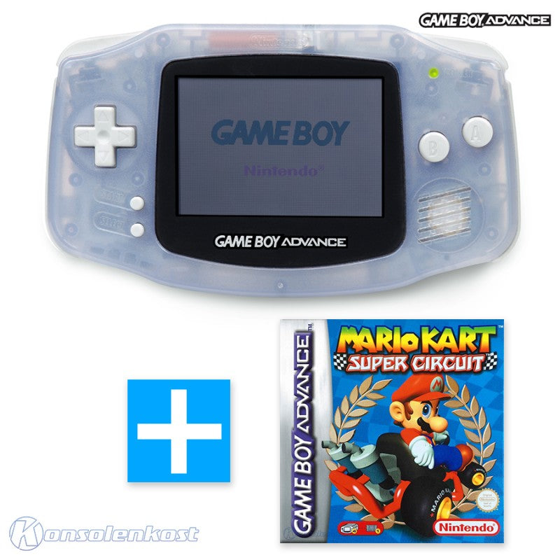 Konsole transp.-blau Clear Blue Glacier + Mario Kart
