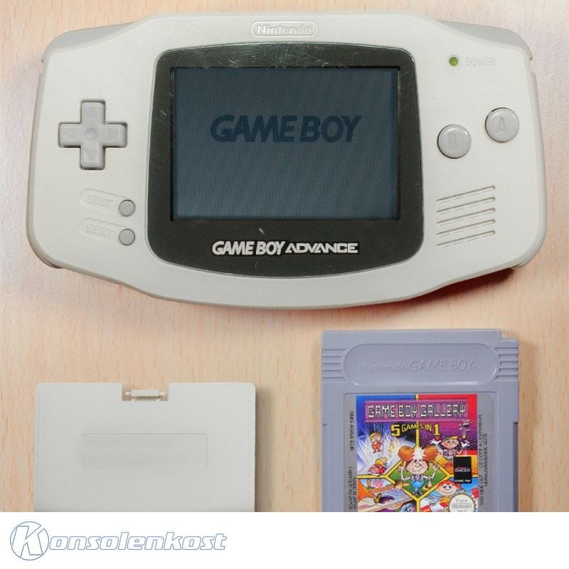 Konsole weiß + Spiel GB Gallery 5in1