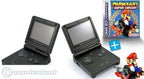 Mario Kart Super Circuit 2-Spieler-Set + 2 GBA SP Konsolen + 2 Module + 2 Netzteile
