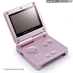MegaSet Konsole GBA SP + 3 Gratis Spiele + Zubehör Set + Netzteil Pink/Rosa