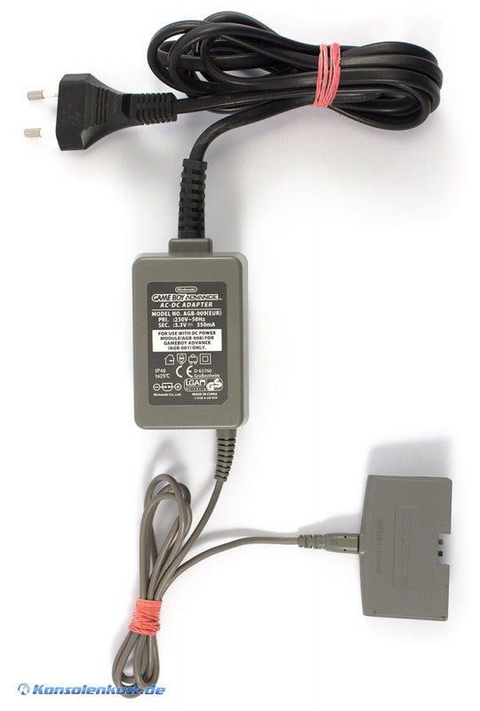 Original Batteriefachadapter inkl. Netzteil / Ladekabel grau
