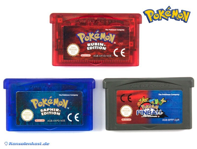 Pokemon Bundle: Rubin Edition + Saphir Edition + Pinball Rubin & Saphir (DE)