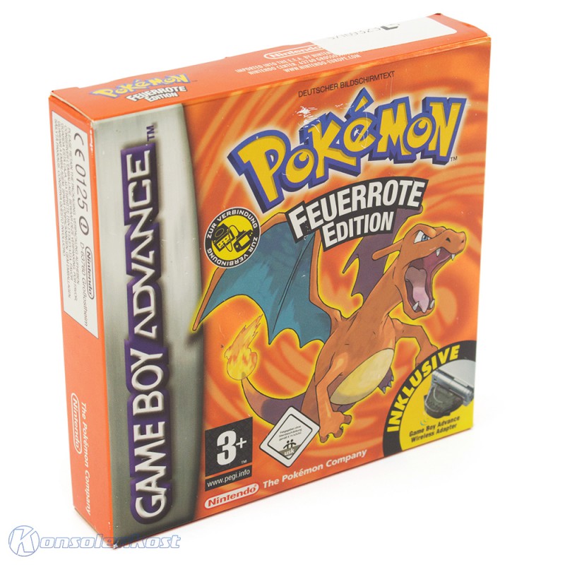 Pokemon Feuerrote Edition + Adapter (DE)
