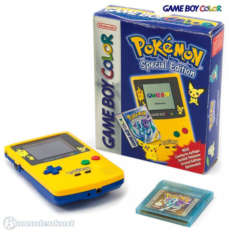 Konsole #Limited Pokemon Edition - Yellow / Gelb + Kristall Edition — Limited Pokemon Edition - Yellow / Gelb