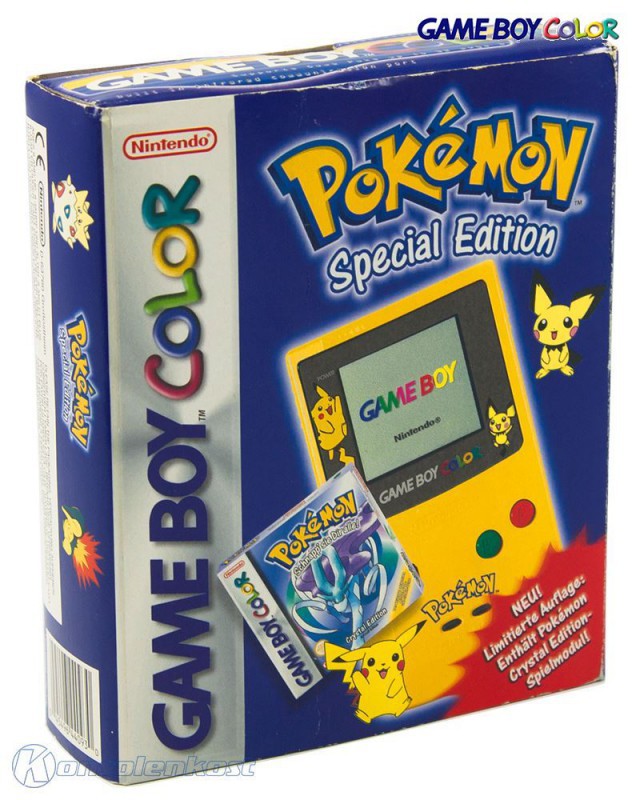 Konsole #Limited Pokemon Edition - Yellow / Gelb + Kristall Edition — Limited Pokemon Edition - Yellow / Gelb