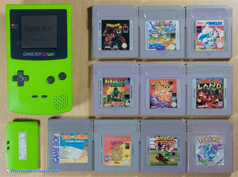 MegaSet: Konsole + 10 Spiele #Neongrün/Grün/Kiwi