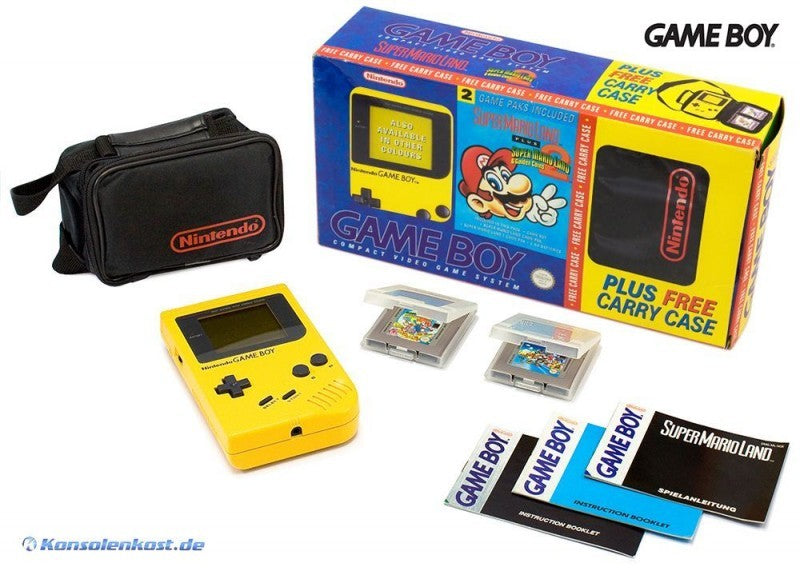Konsole Classic DMG-01 gelb Banana Jim + Super Mario Land 1 & 2