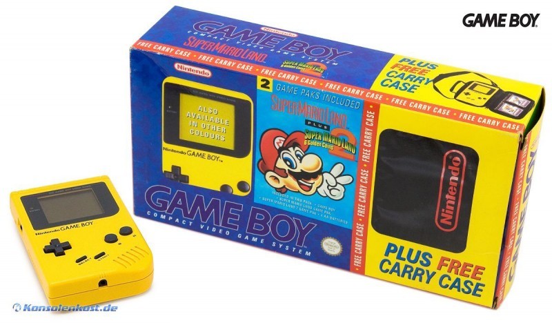 Konsole Classic DMG-01 gelb Banana Jim + Super Mario Land 1 & 2