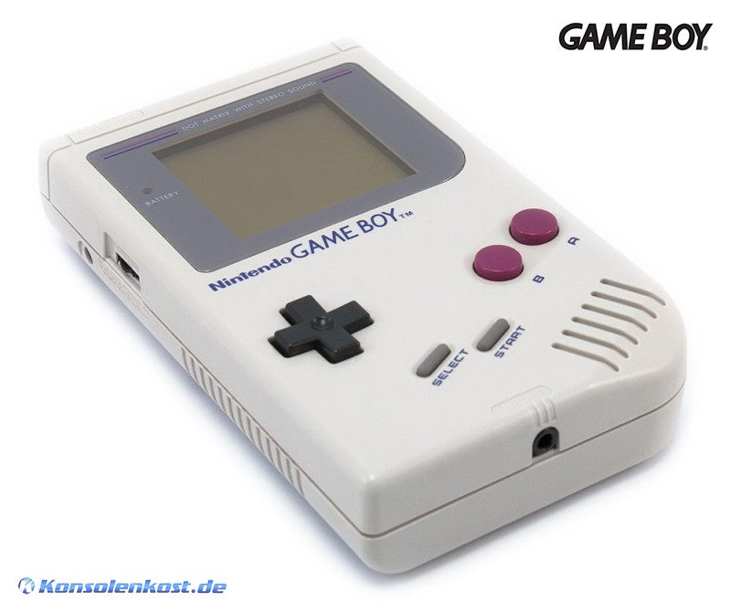 Konsole Classic + Tetris + Linkkabel + Original Kopfhörer grau