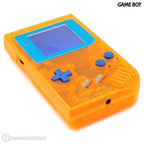 Konsole Classic DMG-01 Custom Case Crazy Orange + Backlight blau