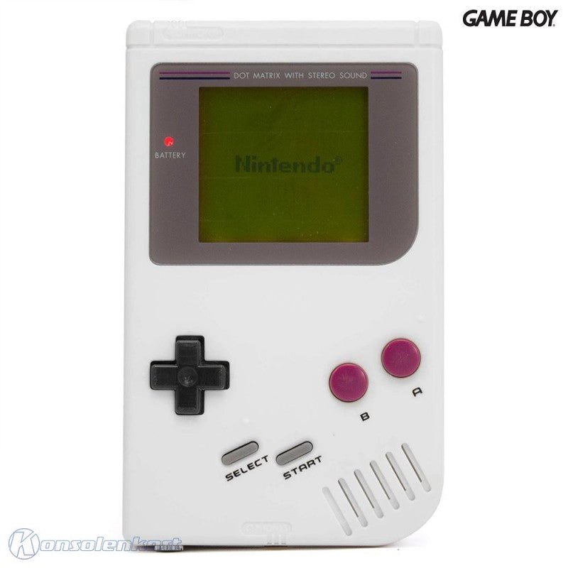 Konsole Classic DMG-01 grau + Chip Tune + Backlight grün + Mini USB Adapter