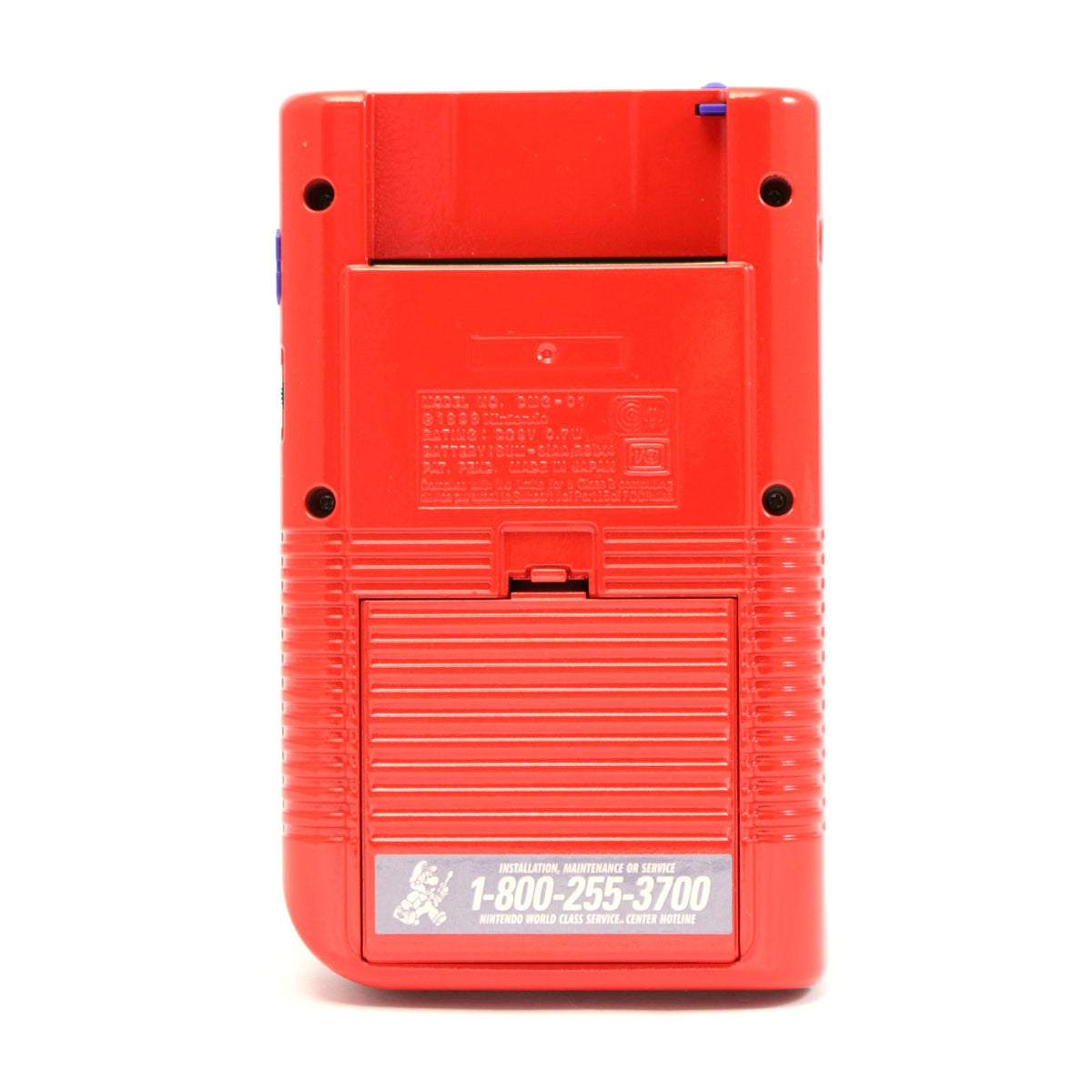 Konsole Classic DMG-01 Custom Case rot lackiert + Silikon Glow Buttons + Backlight grün [bivert]