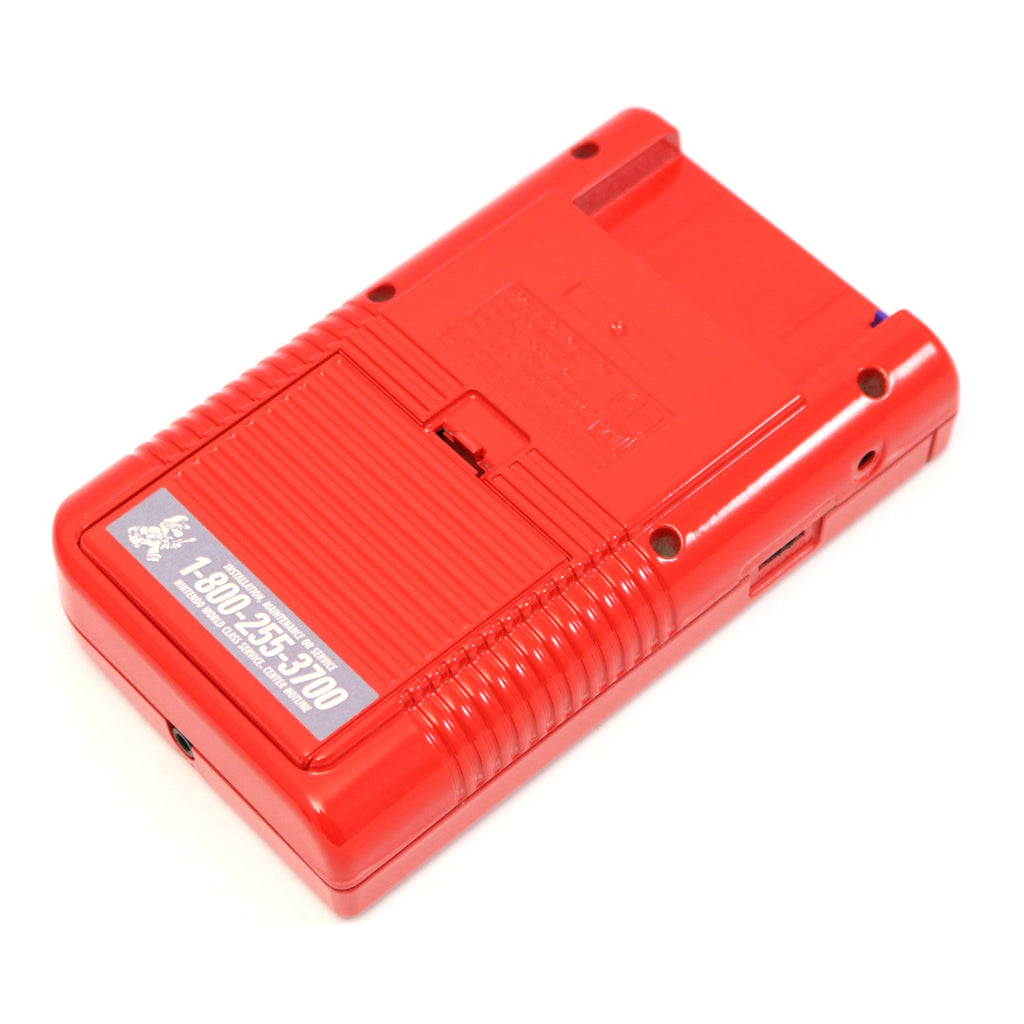 Konsole Classic DMG-01 Custom Case rot lackiert + Silikon Glow Buttons + Backlight grün [bivert]