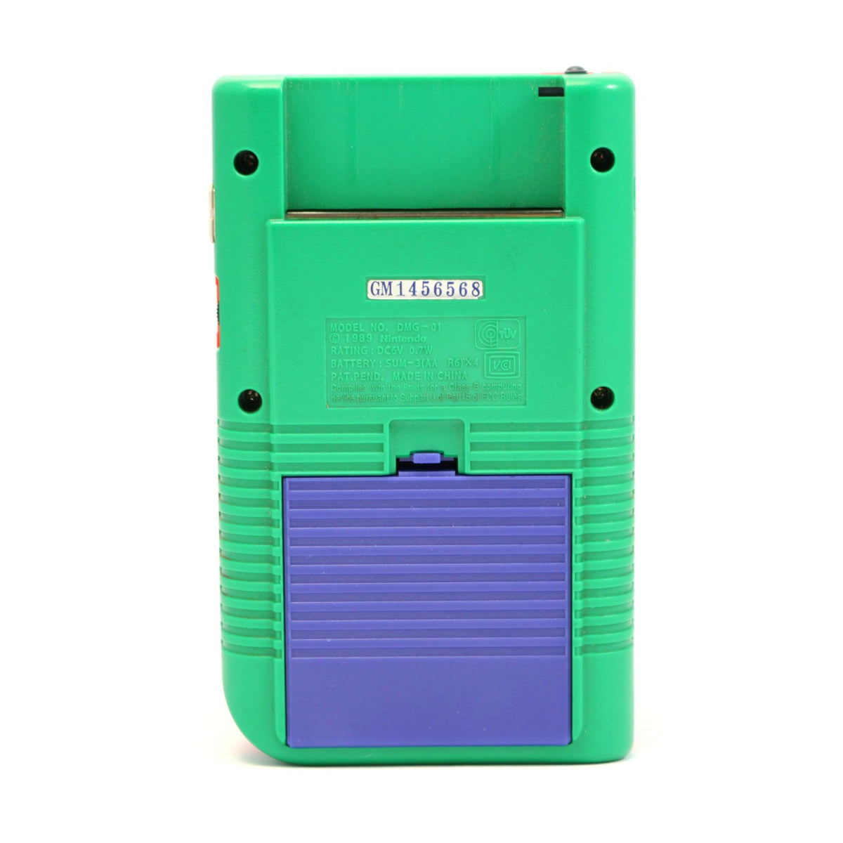 Konsole Classic DMG-01 Custom Case rot-grün + Backlight blau [bivert]