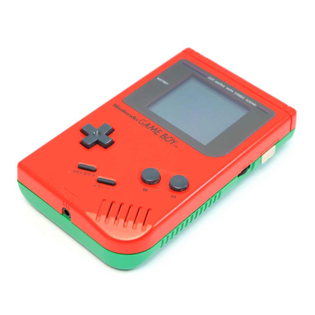 Konsole Classic DMG-01 Custom Case rot-grün + Backlight blau [bivert]