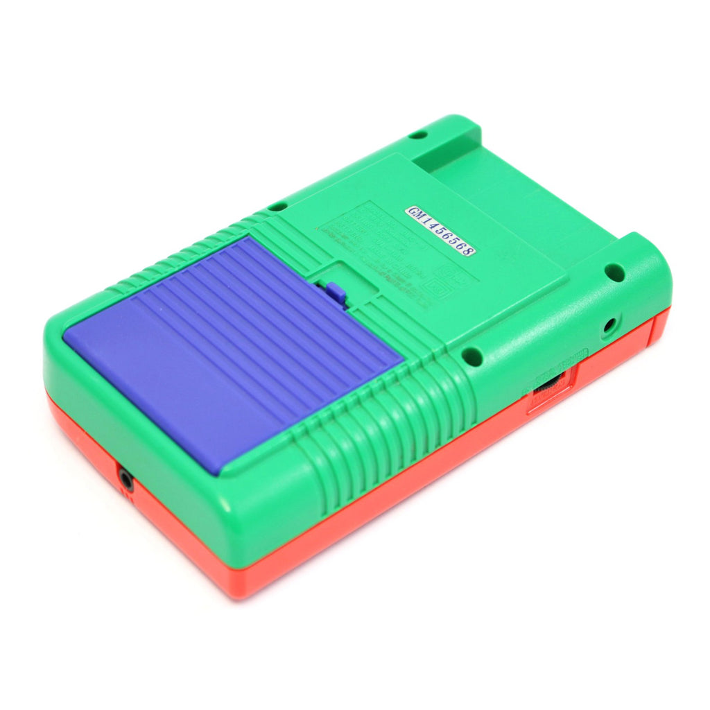 Konsole Classic DMG-01 Custom Case rot-grün + Backlight blau [bivert]