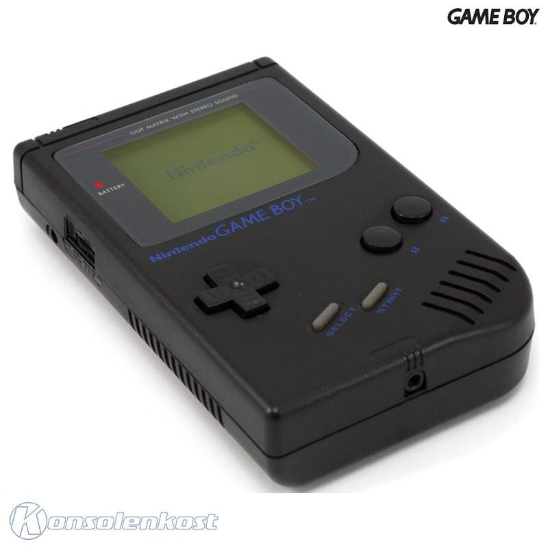 Konsole Classic DMG-01 schwarz Black Jack mit blauer Schrift