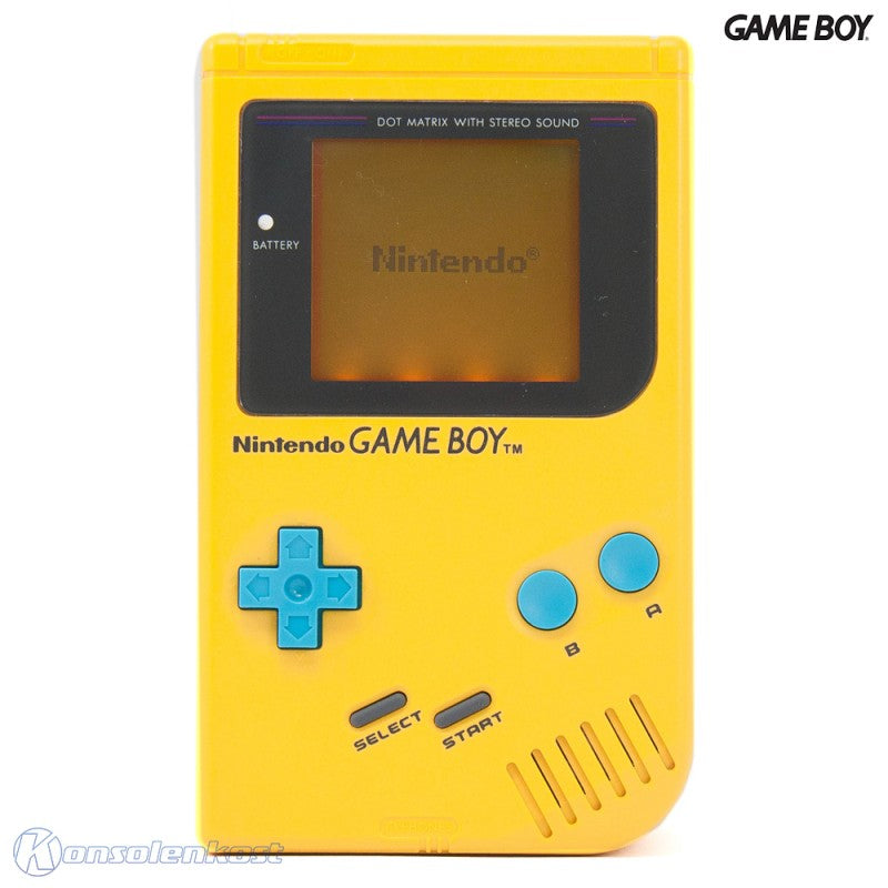 Konsole Custom Design Gelb-türkis + Backlight gelb