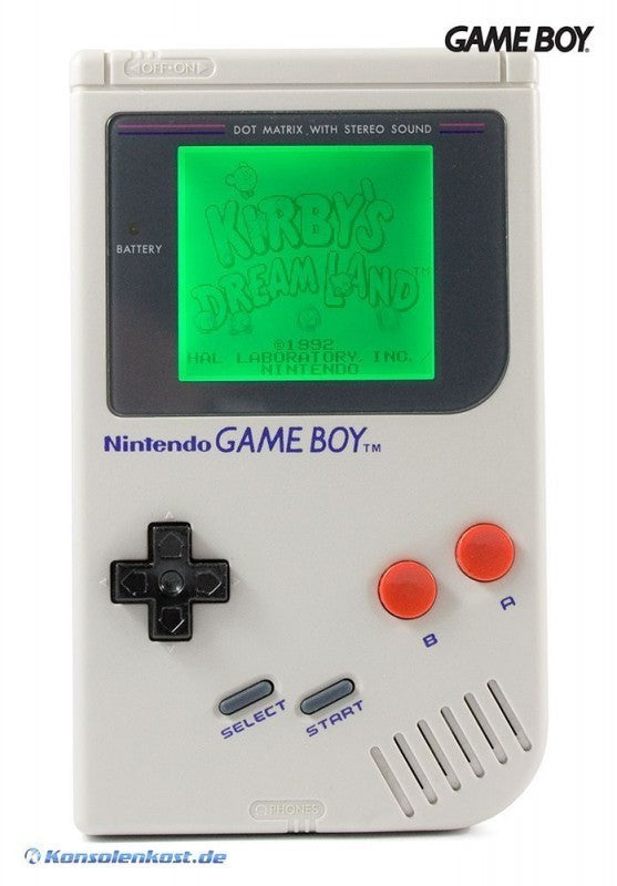 Konsole grau + Backlight grün
