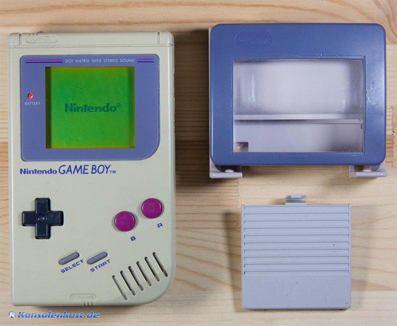 Konsole Classic DMG-01 grau + Lupe mit Licht