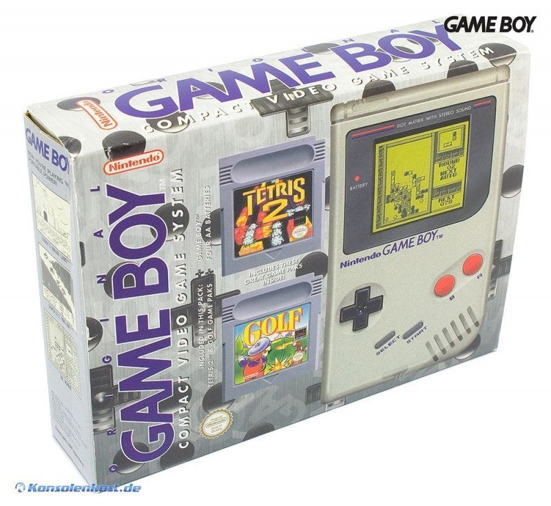 Konsole Classic DMG-01 grau + Tetris 2 & Golf