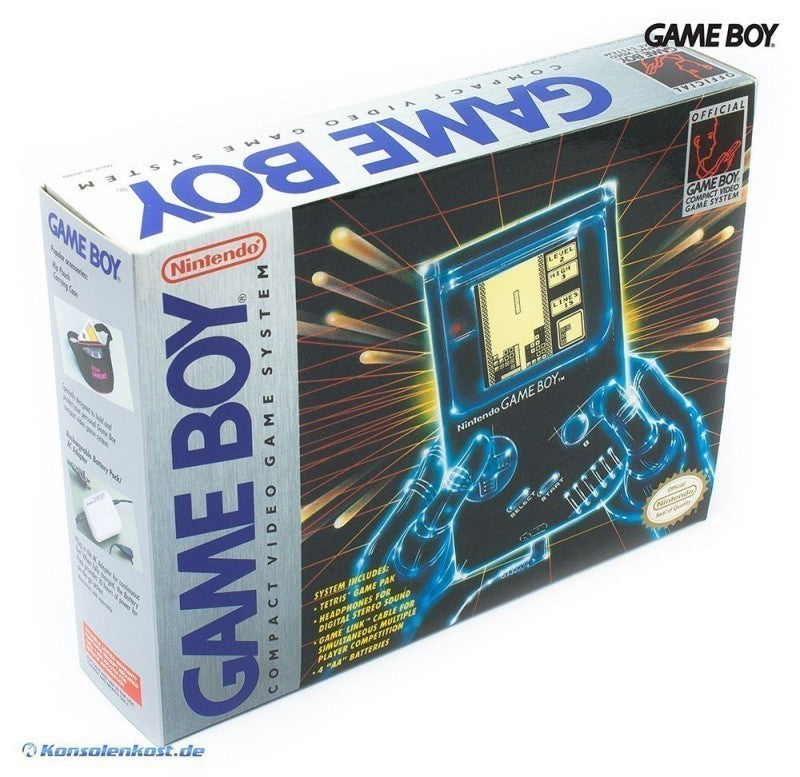 Konsole Classic DMG-01 grau + Tetris + Linkkabel + Original Kopfhörer