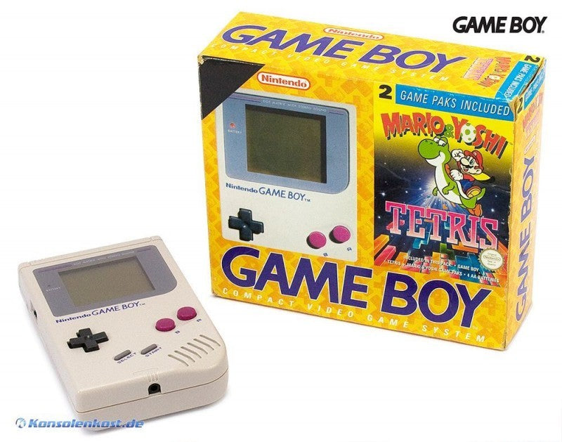 Konsole Classic DMG-01 grau + Tetris + Mario & Yoshi