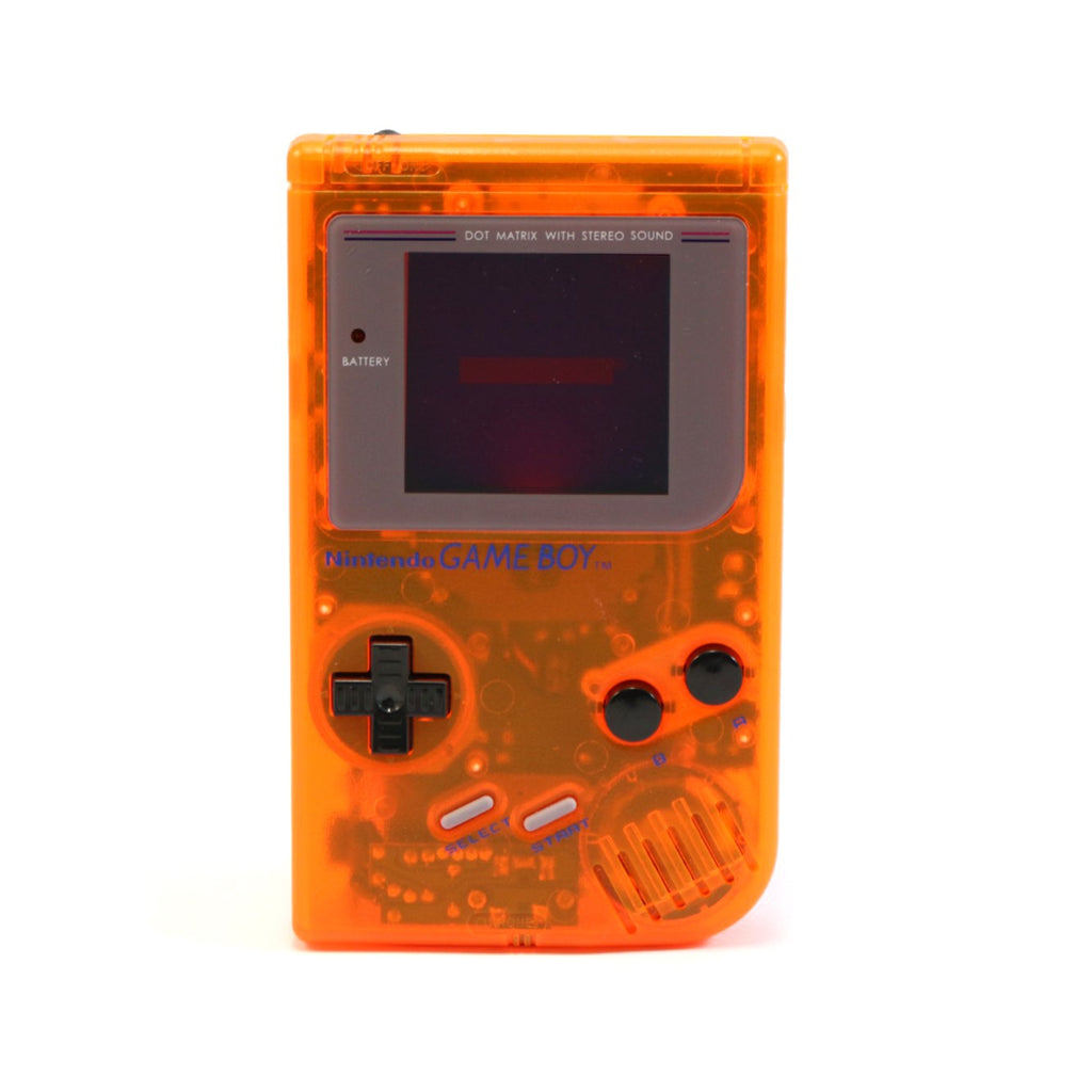 Konsole Classic DMG-01 Custom Case orange-transp. + Backlight rot