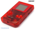 Konsole Classic DMG-01 Custom Case rot-transp. + Backlight rot + neues Display rot