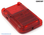 Konsole Classic DMG-01 Custom Case rot-transp. + Backlight rot + neues Display rot