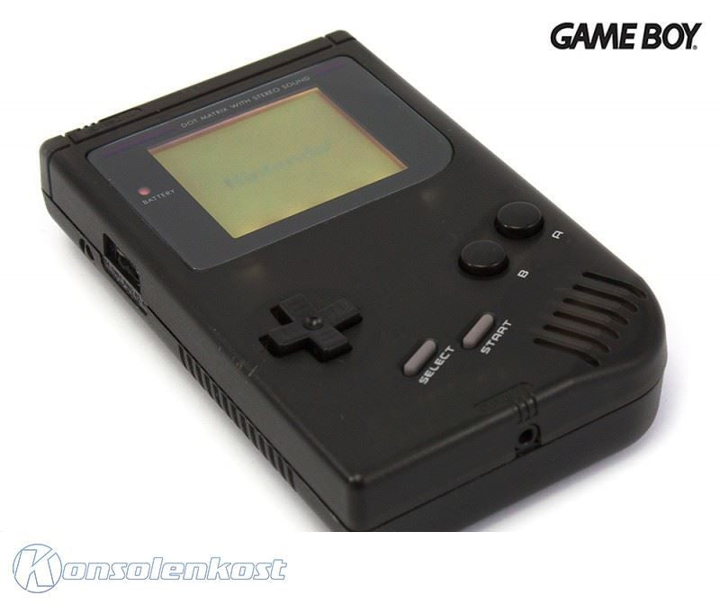 Konsole Classic DMG-01 schwarz Black Jack + Backlight weiß