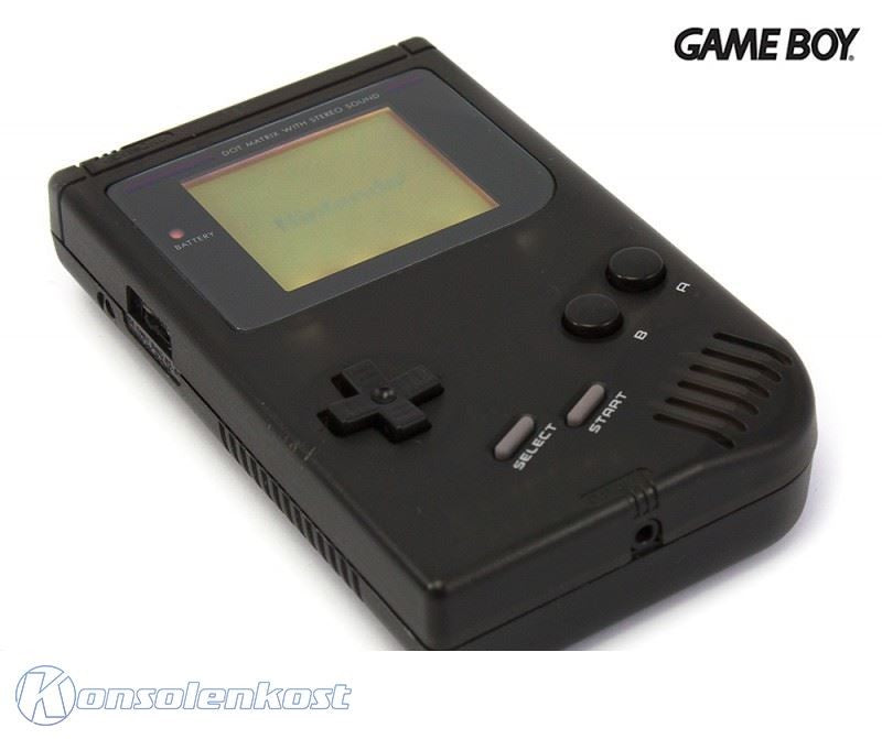 Konsole Classic DMG-01 schwarz Black Jack + Backlight weiß