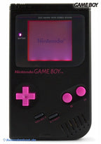 Konsole Classic DMG-01 schwarz Black Jack Custom Design + Backlight rosa