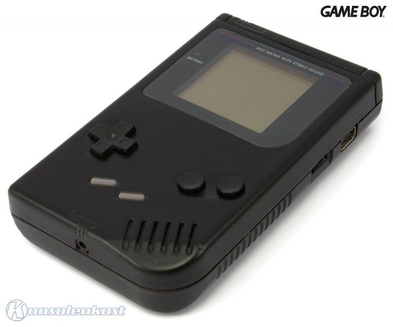 Konsole Classic DMG-01 Custom Case schwarz + Backlight blau