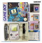 Konsole Classic DMG-01 grau Super 3 Set + 3 Spiele + Original Kopfhörer + Linkkabel