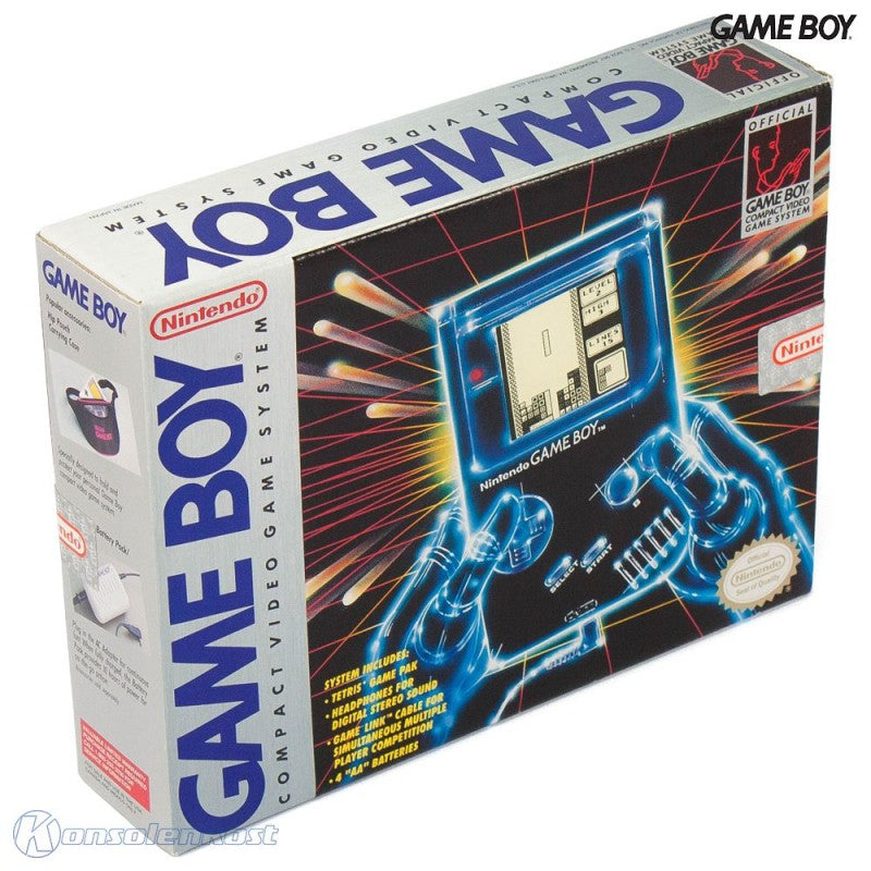 Konsole Classic DMG-01 grau + Tetris + Linkkabel + Original Kopfhörer