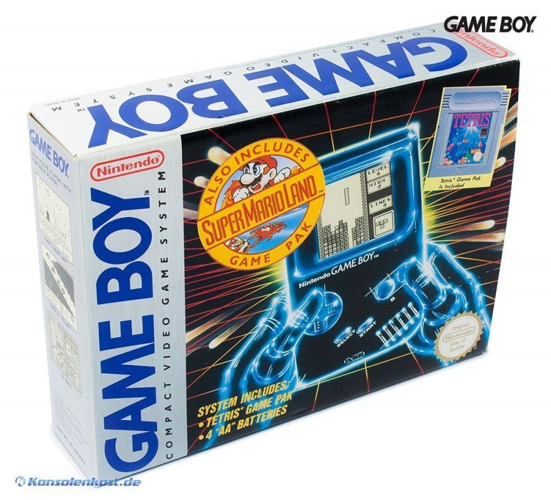 Konsole Classic DMG-01 grau +Tetris + Super Mario Land