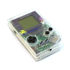 Konsole Classic DMG-01 Custom Case transp. mit Pokemon Display
