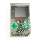 Konsole Classic DMG-01 Custom Case transp. + grüne Tasten