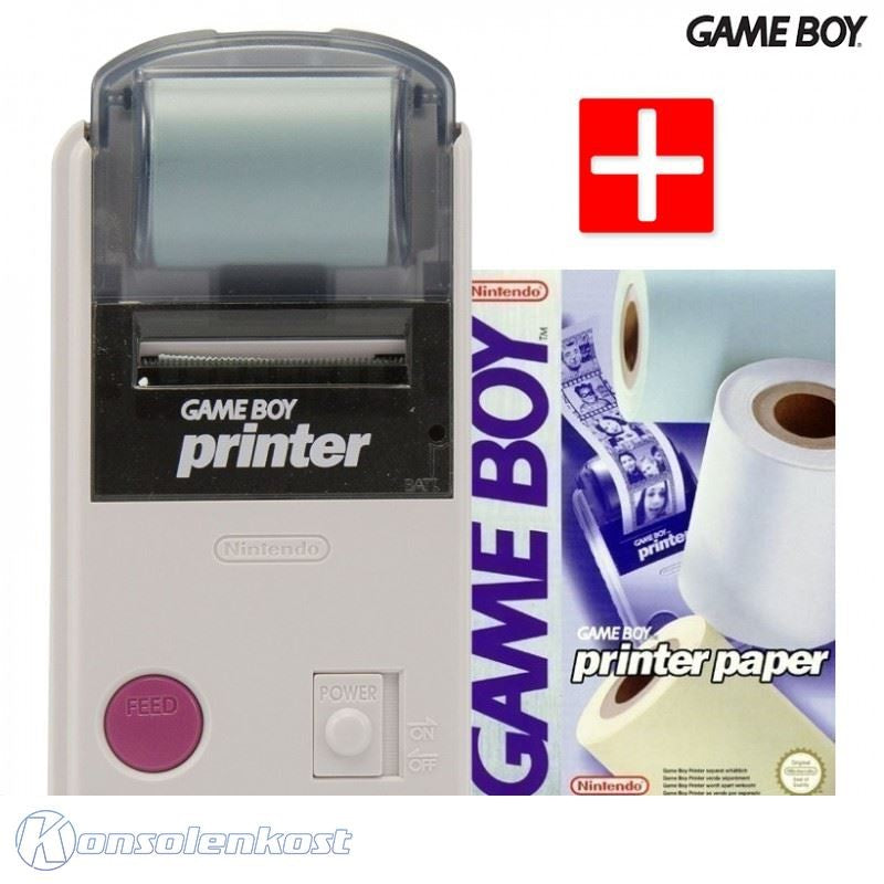 Original Printer / Drucker + GameBoy Printer Druckerpapier / 3 Rollen